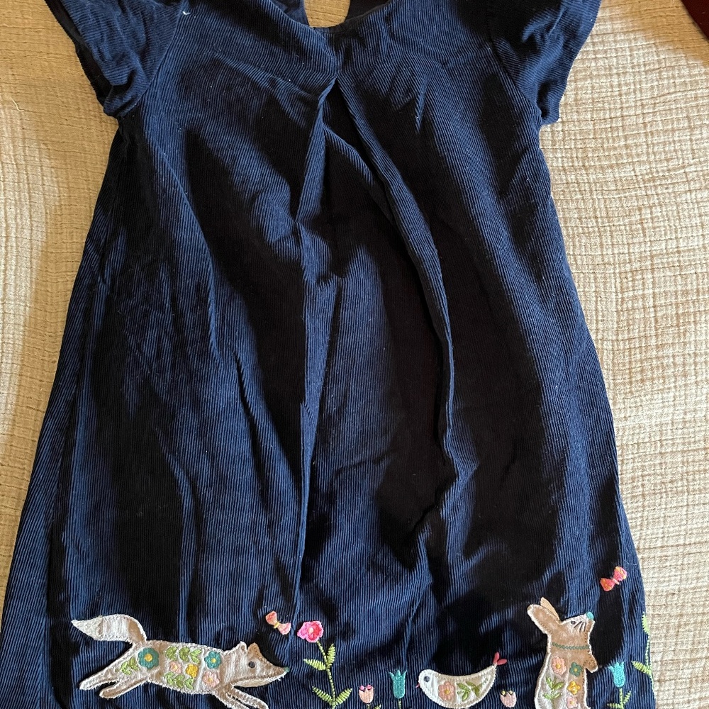 Frugi blue organic cotton dress